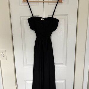 The Frolic exclusive cut out maxi summer dress in black, US Size 8